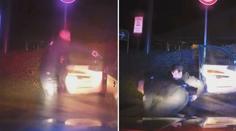 VIDEO: Muž ujížděl policistům. Honička skončila nehodou a namířenou zbraní