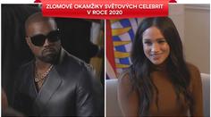 Svět celebrit v roce 2020: Kanye West málem prezidentem i odchod z královské rodiny