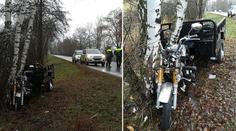 Muž u Vimperku narazil na tříkolce do stromu. Na místě zemřel