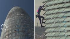Francouzský Spider-Man bojuje proti koronaviru po svém