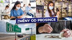 ZMĚNY OD PROSINCE: Peníze navíc, otevřené obchody a změny v dopravě
