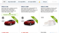 Elektromobil Tesla si v ČR koupíte přes internet, stejně jako ledničku
