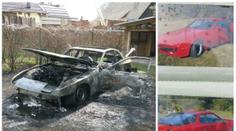 Hýčkané Porsche 944 za půl milionu shořelo za 10 minut