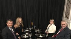 Zeman a Babiš se sešli v luxusní restauraci. Řešili vládu i jídlo