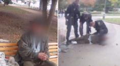 VIDEO: Muž mával v porodnici nožem, ze strážníků si nic nedělal