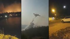U chorvatské pláže zuřil obrovský požár! Hasiči evakuovali tisíce lidí
