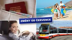 ZMĚNY V ČERVENCI: Doklady už za pár hodin i peníze od cestovek
