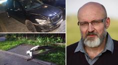 Starosta Mělníka boural opilý! Smetl lavičku, kde sedávají děti