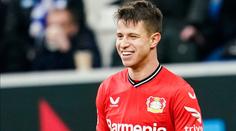 Hložek prostřelil Pavlenku a rozhodl o výhře Leverkusenu. Schick opět nehrál