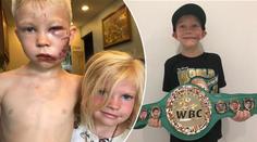 Šestiletý hrdina se stal nejmladším držitelem boxerského pásu WBC