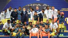 Fotbalisté Kolumbie slaví bronz z Copa América, hrdinou se stal Díaz