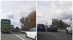 Bezohlední řidiči zneužívali na D1 záchranářskou uličku i odstavný pruh