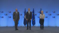 Třetí společné prohlášení lídrů EU a NATO vyzve Rusko ke stažení vojsk z území Ukrajiny