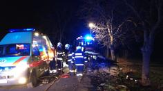 Muž narazil s autem přímo do stromu, při převozu do nemocnice zemřel