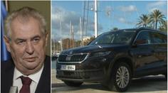 Zeman si oblíbil Kodiaq! Je tam víc místa, lépe se do něj nastupuje