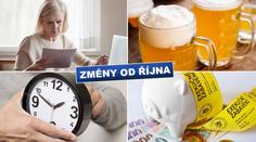 Dražší pivo, změna času i snadnější oddlužení! Co vše je od října jinak?