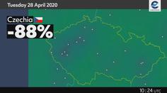 Letecký provoz nad Českem klesl o 88%. Podívejte se na video