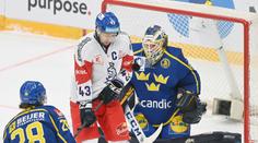 Čeští hokejisté prohráli se Švédském 2:3. Na olympiádu pojedou bez výhry