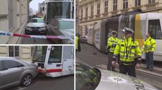 Tramvaj v Brně zaparkovala napříč. Zablokovala centrum