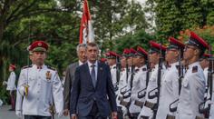 Babiš dorazil do Singapuru: Navštíví i Thajsko a Indii