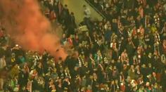 Mladí fotbalisté na tribuně zapálili dýmovnici, teď nesmí hrát