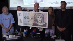 Pocta Haně Zagorové. Margita představil pamětní bankovku s její tváří