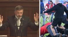 Rakušan: Přeju si, aby policie nemusela být na fotbale vůbec. Pořadatelé selhali