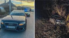 Blázinec na silnicích: Audi řídilo 12leté dítě, další kluk sešrotoval BMW o strom