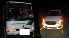 Tragédie u Plzně! Auto srazilo cyklistu a odhodilo ho na autobus
