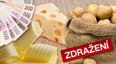 POROVNÁNÍ CEN potravin: Co od začátku roku nejvíce zdražilo a o kolik?