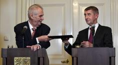 Babiš představí Zemanovi vládu, jména tají. Vymění také úředníky