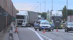 Hromadná nehoda kamionů na Brněnsku vytvořila téměř 10kilometrovou kolonu