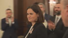 Vůdkyně běloruské opozice navštívila Prahu. Zúčastnila se konference