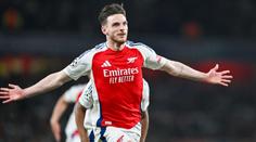 Arsenal sestřelil Real třemi góly, dvakrát se nádherně trefil Rice. Bayern padl