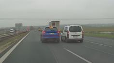 Šílené vytlačování na D1. Policie řeší další případ agresivního řidiče! VIDEO