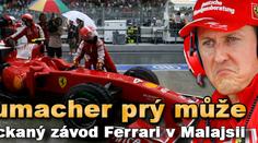 Za zpackaný závod Ferrari v Malajsii prý může Schumacher