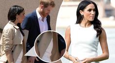 Meghan ukázala poprvé bříško. Dostala i první dary pro miminko