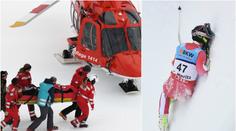 Děsivý pád: Ze Super-G se staly skoky, lyžař se těžce zranil! VIDEO