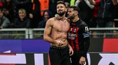 Giroud rozhodl v závěru o výhře AC Milán. Pak ale viděl červenou kartu