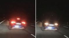 Vybrždění na dálnici agresorovi nevyšlo, tak do auta nacouval!
