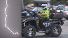 Policista zasažený bleskem promluvil! Už ho pustili z nemocnice
