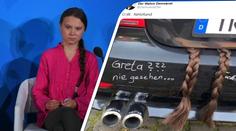 Z kufru mu visely copánky. Za "únos" aktivistky Grety dostal řidič tučnou pokutu