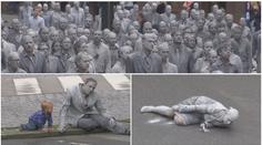 Hrozivý protest: Zombie čekají na nejmocnější politiky světa