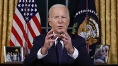 Biden v projevu z Oválné pracovny vyzval USA k podpoře Izraele a Ukrajiny