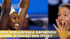 Serena Williamsová smetla ve finále Australian Open Safinovou