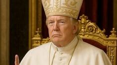 Trumpův vtip pobouřil katolíky. Sdílel fotografii, na které je papežem