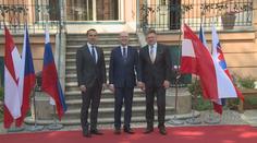 Sobotka hostil premiéry Slovenska a Rakouska, toto spolu řešili