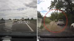 Řidič se po dálnici řítil rychlostí 221 kilometrů v hodině, policii neujel! VIDEO