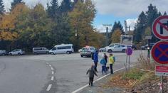 Policie rozdávala pokuty na Šerlichu. Řidiči bránili otáčení autobusů