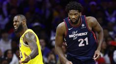 LeBron překonal další rekord, ale jeho Lakers zničil Embiid díky triple double